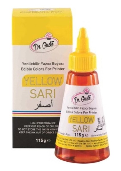 Yazıcı Gıda Boyası Sarı 100 gr fiyatları