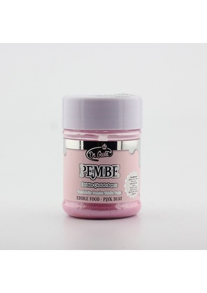 Pembe Yenilebilir Yaldız Toz Boya 50 gr