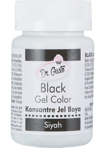 Gıda Boyası Jel Siyah 100 gr