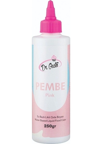 Pembe Sıvı Gıda Boyası 250 gr