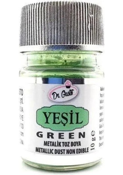 Dr. Gusto  Dekoratif Yenilmeyen Yeşil Toz Sim Boya 10 gr