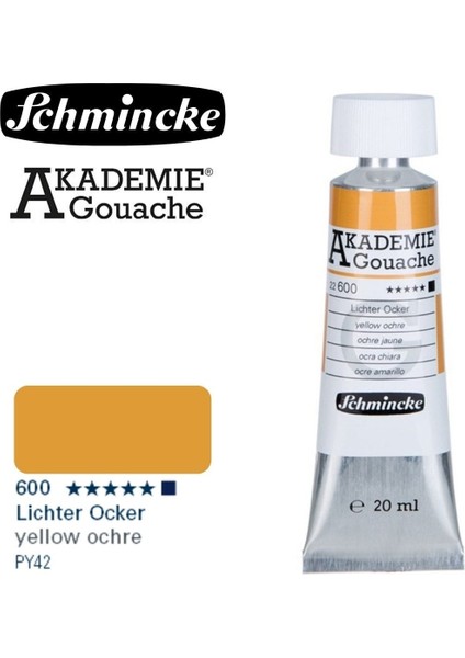 Akademie Guaj Boya 20ML 600 Yellow Ochre