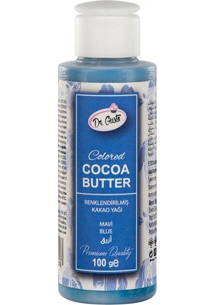 Renklendirilmiş Kakao Yağı Mavi 100 gr