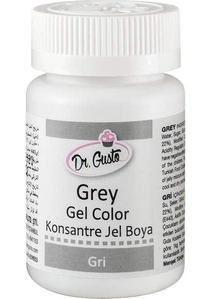 Gri Gıda Boyası Jel 100 gr fiyatları