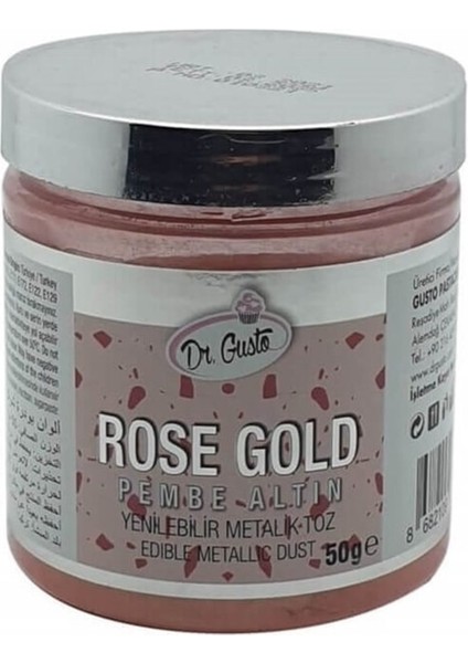 Yenilebilir Metalik Toz Gıda Boyası 50 gr