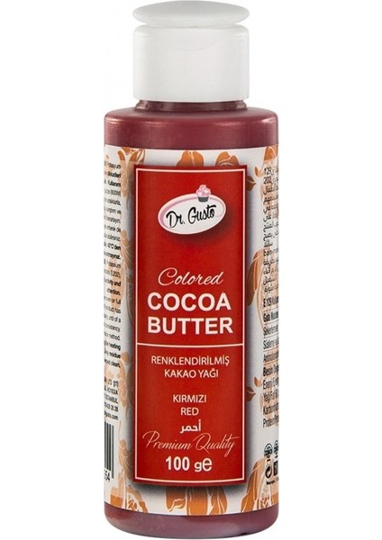 Renklendirilmiş Kakao Yağı Kırmızı 100 gr