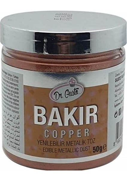 Yenilebilir Metalik Toz Gıda Boyası 50 gr