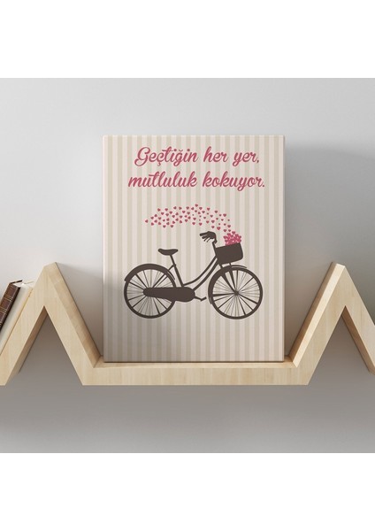 Romantik Tasarımlı Mini Kanvas Tablo - NO25 19X27.5 cm