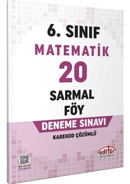 6. Sınıf Matematik 20 Sarmal Föy Deneme Sınavı