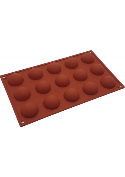Yarım Küre Silikon Kalıp 15'li 3.7 cm