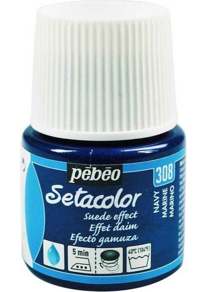 Setacolor Süet Efektli Kumaş Boya Opak 45ML Şişe Navy