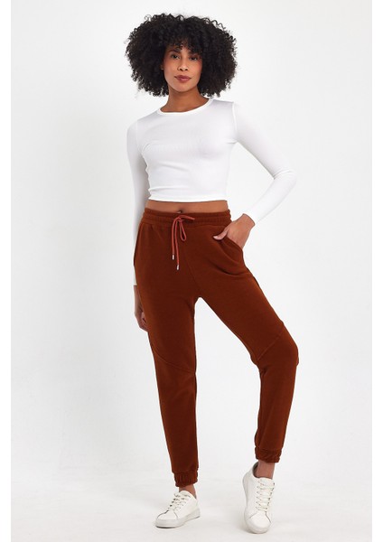 Kadın Rahat Kalıp Softech Polar Sweat Eşofman Altı SPR24EA97