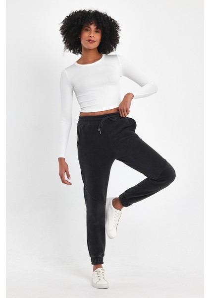 Kadın Rahat Kalıp Softech Polar Sweat Eşofman Altı SPR24EA97