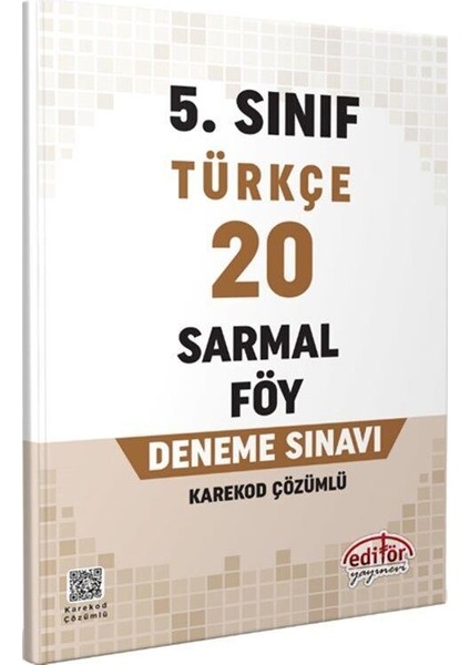 5. Sınıf Türkçe 20 Sarmal Föy Deneme Sınavı