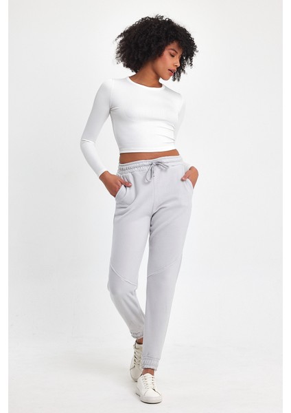 Kadın Rahat Kalıp Softech Polar Sweat Eşofman Altı SPR24EA97
