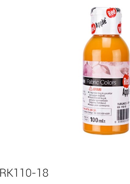 Kumas Boyası 100 ml Turuncu