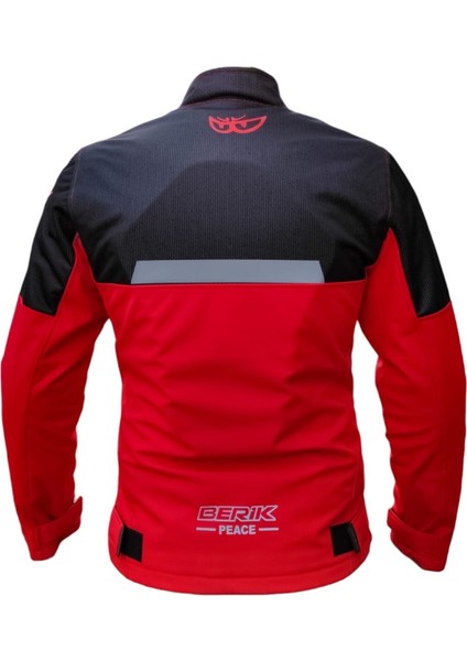 Berik Peace Kırmızı Softshell Kışlık Motosiklet Montu fiyatları