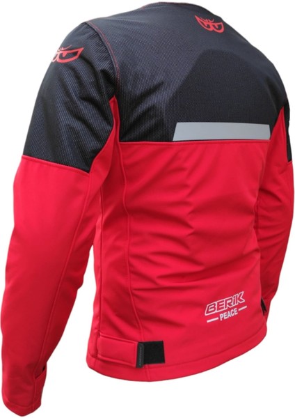 Berik Peace Kırmızı Softshell Kışlık Motosiklet Montu fırsatları