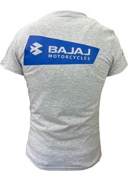 Bajaj Gri Erkek T-Shirt % 100 Pamuk