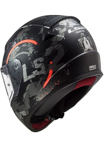 Ls2 Rapid Circle Mat Titanyum Kapalı Kask