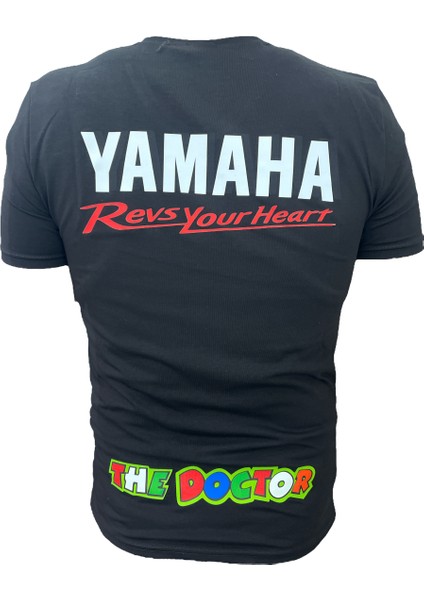 Yamaha Siyah T-Shirt %100 Pamuk