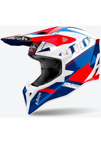 Aıroh Wraap Feel Blue-Red Gloss Kask