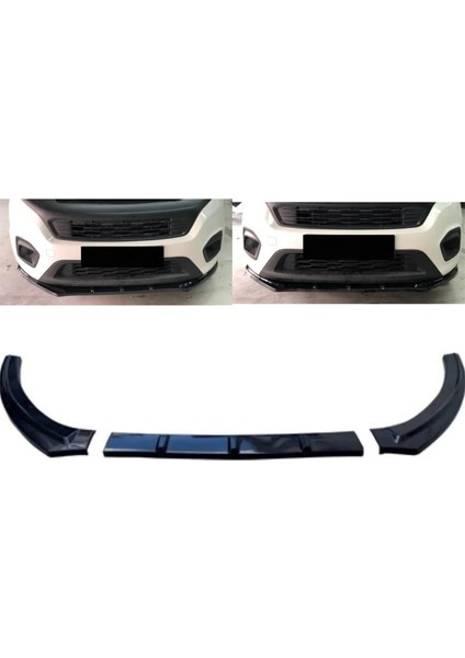 Fiat Fiorino Ön Lip Parlak Siyah 3 Prç Kırılmaya Dayanıklı Abs
