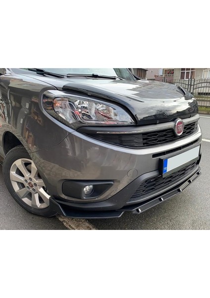 Fiat Doblo D4 Ön Lip Parlak Siyah 3 Prç Brabus Kırılmaya Dayanıklı Abs