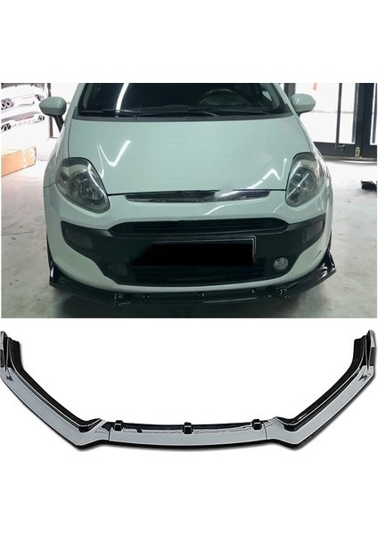 Fiat Punto Ön Lip Parlak Siyah 3 Prç Kulaklı Kırılmaya Dayanıklı Abs