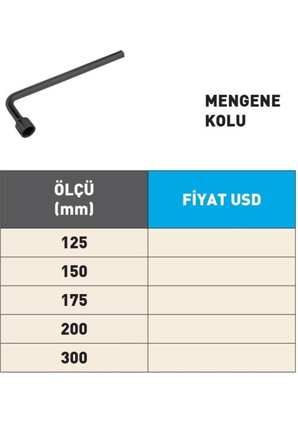 200MM Krasnic Süper Hassas Tezgah Mengene Kolu