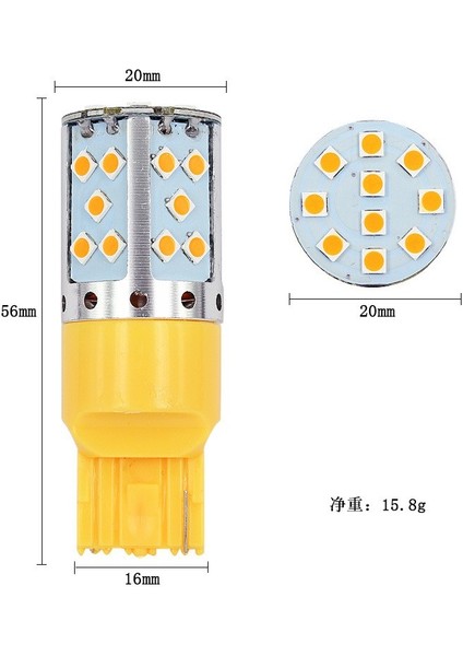 T20 Dekoratif LED Ampul Tek Duy Canbuslı Turuncu 12V / LAAM942-1 modelleri