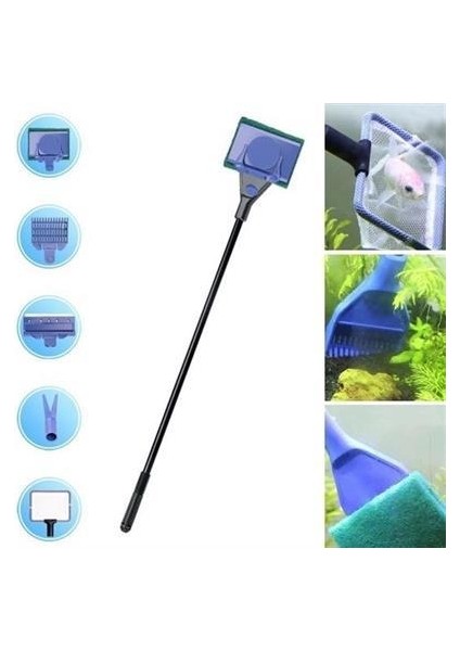 5 In 1 Akvaryum Tankı Temizleme Seti Akvaryum Balığı Bakım Seti