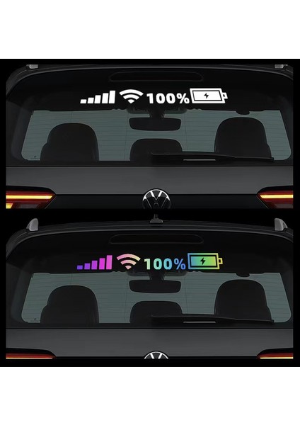 Şarj-Wifi Göstergeli Sticker Çok Renkli 45*5 cm / YACI126-1 modelleri