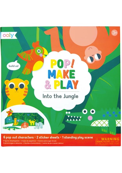 Ooly Pop! Make & Play Açılabilir Oyun Seti - Into The Jungle