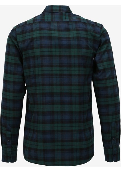Slim Fit Gömlek Yaka Yeşil Erkek Gömlek FM23W01CT fiyatları