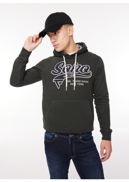 Kapüşon Yaka Kahve Erkek Sweatshırt Fm23W29Fc fiyatları