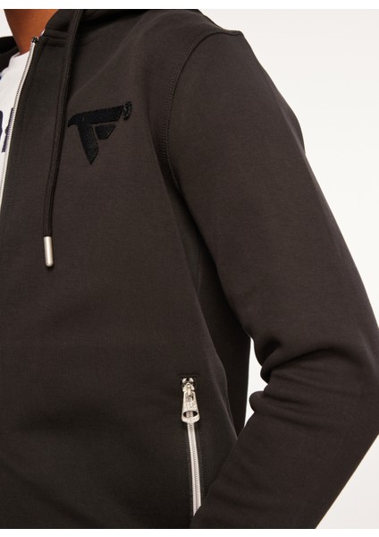 Kapüşon Yaka Siyah Erkek Sweatshırt Fm23W08Fz indirimleri