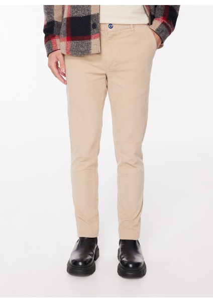 Normal Bel Normal Paça Slim Fit Taş Erkek Pantolon FM23W15PU