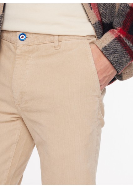Normal Bel Normal Paça Slim Fit Taş Erkek Pantolon FM23W15PU