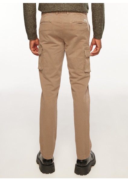 Normal Bel Normal Paça Slim Fit Kahve Erkek Kargo Pantolon Fmnelson