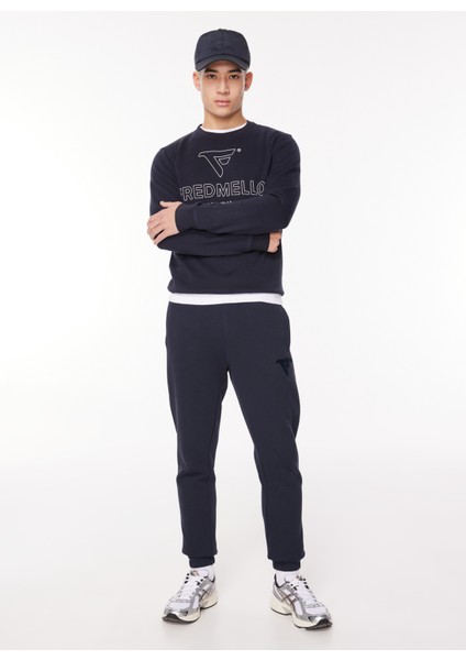 Bisiklet Yaka Lacivert Erkek Sweatshırt Fm23W03Fg fiyatları