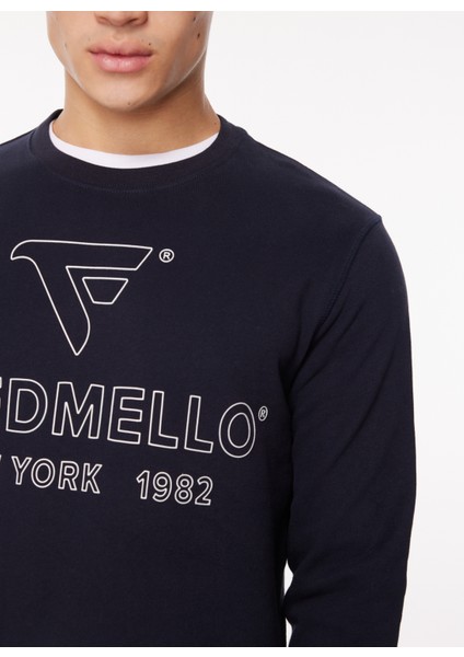 Bisiklet Yaka Lacivert Erkek Sweatshırt Fm23W03Fg fırsatları