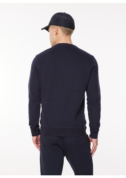 Bisiklet Yaka Lacivert Erkek Sweatshırt Fm23W03Fg indirimleri
