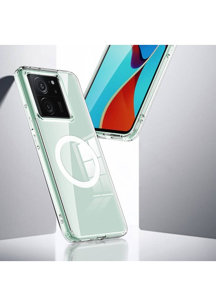 Xiaomi Mi 13T Pro Kılıf Ultra Korumalı Magsafeli Sert Şeffaf Flet Kapak fırsatları