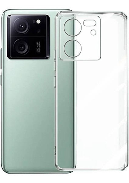 Xiaomi Mi 13T Pro Kılıf Kamera Korumalı Sert Sararmayan Şeffaf Droga Kapak