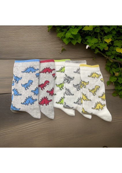 10’lu Dinozor Desenli Çocuk Soket Çorap fiyatları