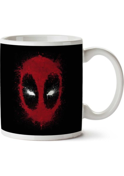 Deadpool Ink Mercenary Iki Tarafı Baskılı Kupa Bardak
