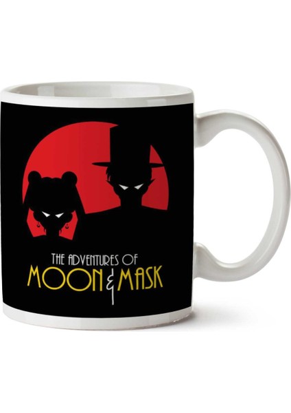 Moon And Mask Sailor Moon Batman And Robin Iki Tarafı Baskılı Kupa Bardak