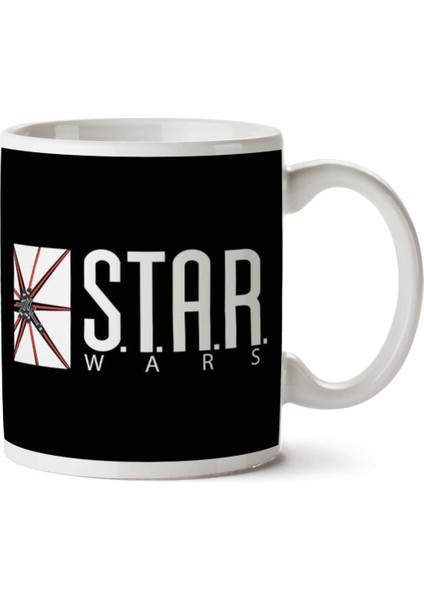 Star Wars Labs Flash Dc Comics White Iki Tarafı Baskılı Kupa Bardak