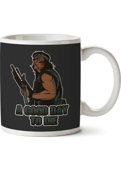 Predator A Good Day To Die Iki Tarafı Baskılı Kupa Bardak